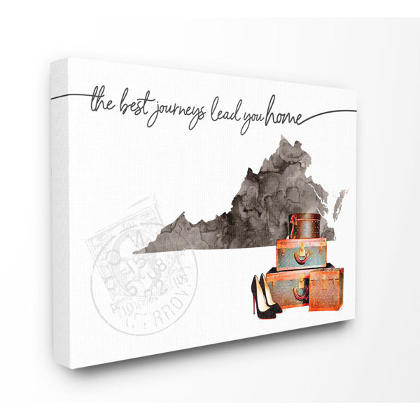 Ebern Designs " Virginia State The Best Journeys Lead You Home Fashion